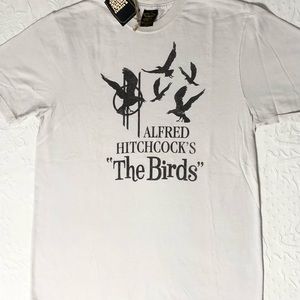 Lucky Brand Tee NWT “The Birds” Hitchcock Movie Top Unique Graphic ArtWear X-S